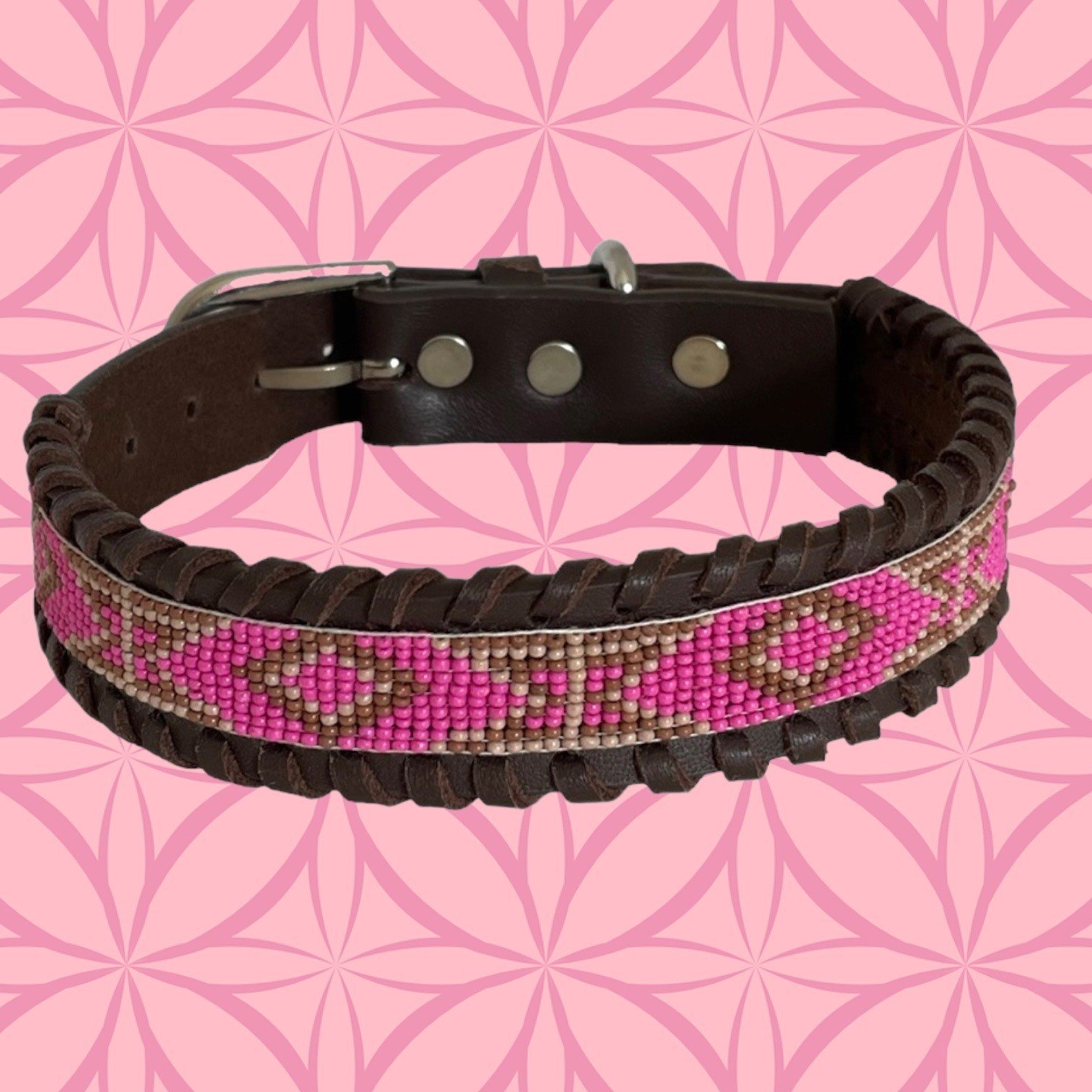 Black and 2025 pink dog collar